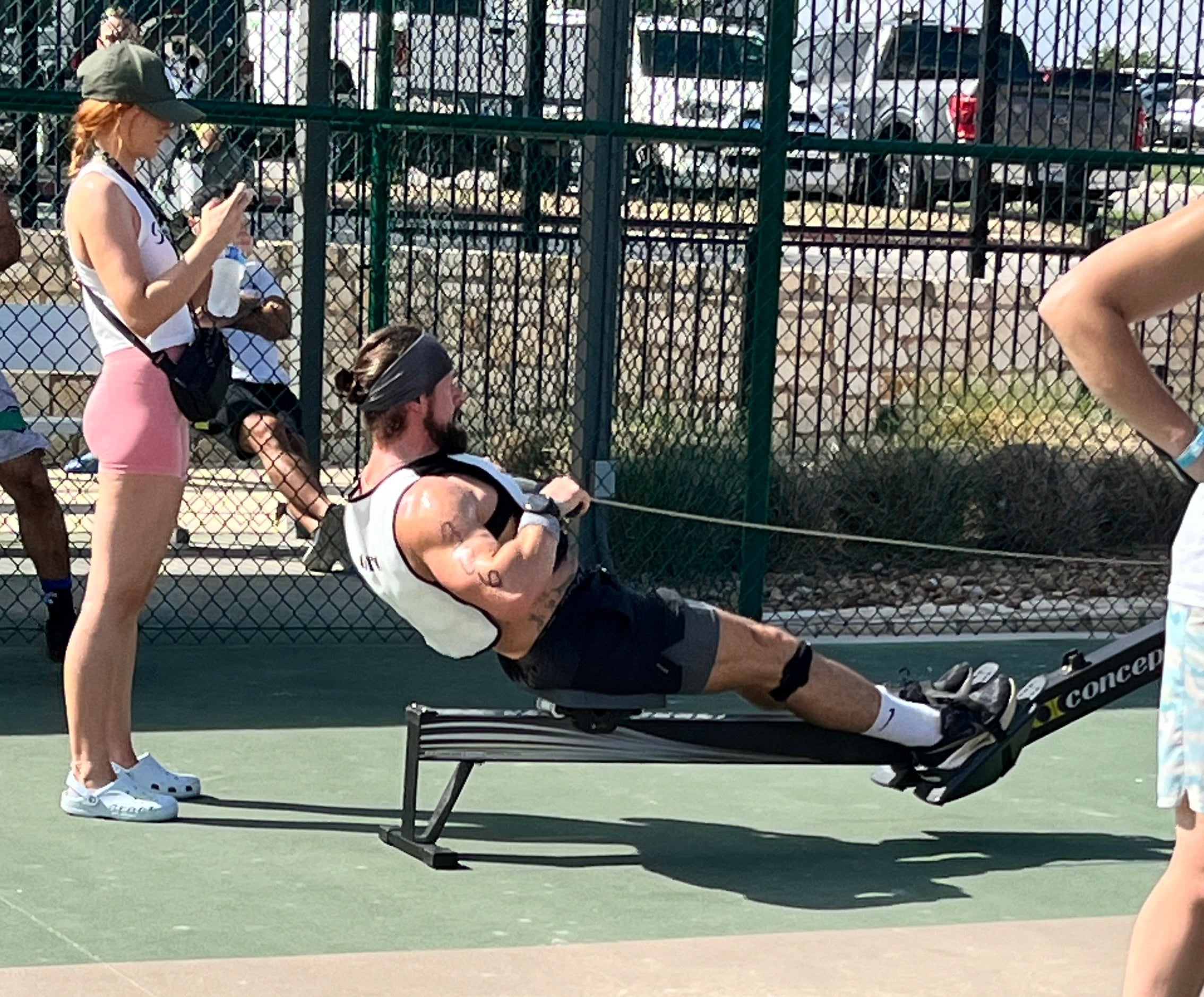 Cooling on rowing machine